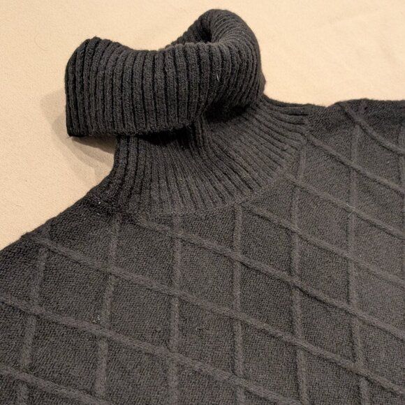 Loft Cable Turtleneck Poncho - Women's sz XS - Picture 2 of 7